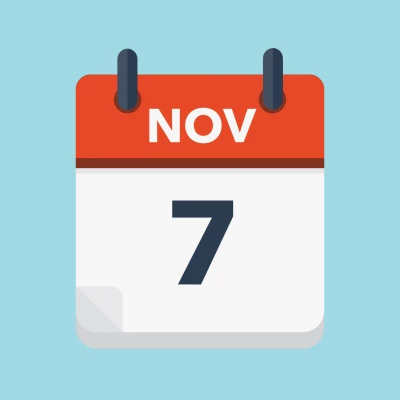 Calendar icon showing 7th November